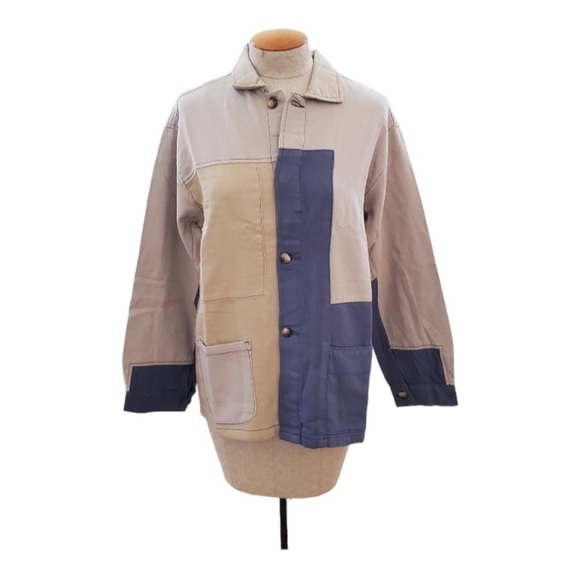 Free People x Sandrine Rose Color Blocked Jacket NWT - Picture 2 of 10